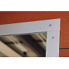 Spiegelwand Sicherheitsglas - Abschlussleiste Aluminium