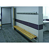 Garderobensitzbank Typ E Wandmontage