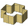 Fahrbare Kletterwand Roll and Boulder
