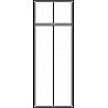 Garderobenschrank, mit Sockel, 2 Abteile