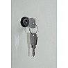 Garderobenschrank, mit Füßen, 1 Abteil