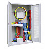 Geräteschrank Typ 1, Lochblech-Flügeltüren