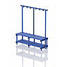 Garderoben-Sitzbank Kunststoff JUNIOR, einseitig (B x H x T) 200 x 140 x 45 cm