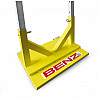 Badminton Doppelpfosten fahrbar 65 kg