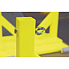 Badminton Doppelpfosten fahrbar 65 kg