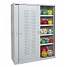 Geräteschrank Typ 5, Lochblech-Schiebetüren