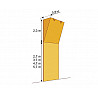 Kletterwand-Modul MTM-02   2,5 x 5 m, 65 Klettergriffe
