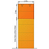 Kletterwand-Modul MTM-02   2,5 x 5 m, 65 Klettergriffe