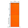 Kletterwand-Modul MTM-03   2,5 x 6 m, 75 Klettergriffe