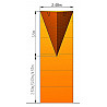 Kletterwand-Modul MTM-04   2,5 x 6 m, 75 Klettergriffe