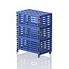 Kunststoff Schrank Größe XL, mobil, 136x76x183 cm