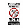 Basketball Aufkleber nicht an den Korb hängen
