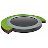 ORBIT FLAT Familientrampolin, rund