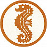 Stoffabzeichen Seepferdchen