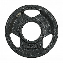 Hantelscheibe Guss 50 mm Aufnahme und Griffausparung