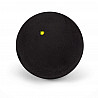 Squashball, schwarz mit gelbem Punkt, langsam