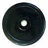 Hantelscheibe, schwarz, gummiert, 10 kg