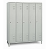 Garderobenschrank mit Füßen, 5 Abteile