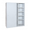 Geräteschrank Typ 6, Stahlblech-Schiebetüren