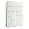 Fächerschrank, mit Sockel, 4 Abteile, 20 Fächer