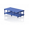Sitzbank Kunststoff, doppelseitig, 200x75x49 cm, 9 Sitzprofile