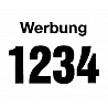 Startnummern mit Werbedruck  Satz zu 100 Stück