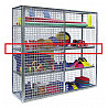Fachboden Stahl 200cm für Wellengitterschrank 

