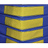 Bezug für Turnmatten blau mit Klett