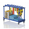 Mobiler Kunststoffwagen 137x60x105 cm