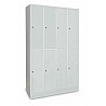 Großraum Schließfachschrank, 4 Abteile, 8 Fächer