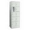 Fächerschrank, mit Sockel, 2 Abteil, 10 Fächer