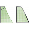 Knotenloses Fußball-Tornetz Tortiefe 80/150 cm