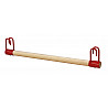 Schmale Trapezstange Holz 75cm mit Haken