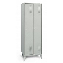 Garderobenschrank mit Füßen, 2 Abteile