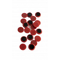 Magnete, rot, Ø 24 mm, 2 x 10 Stück im Beutel