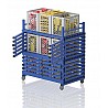 Kunststoff Boxen Schrank Größe XL, 136x76x154 cm, blau