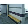 Garderobensitzbank Typ E Wandmontage
