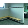 Garderobensitzbank Typ E Wandmontage