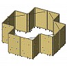 Fahrbare Kletterwand Roll and Boulder