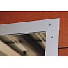 Spiegelwand Kristallglas - Abschlussleiste Aluminium