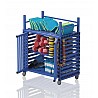 Kunststoff Gerätewagen mit Zusatzfläche 126x76x156 cm