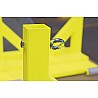 Badminton Doppelpfosten fahrbar 65 kg
