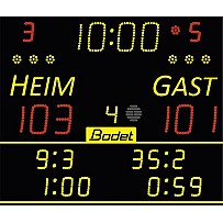 Anzeigetafel 8T215, Bodet, inkl. Scorepad Bedienpult
