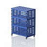 Kunststoff Schrank Größe XL, mobil, 136x76x183 cm