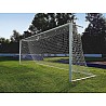 Aluminium Fußballtor 7,32 x 2,44 m in Bodenhülsen, vollverschweißt