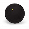 Squashball, schwarz mit gelbem Punkt, langsam