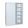 Geräteschrank Typ 6, Stahlblech-Schiebetüren