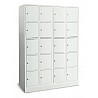 Fächerschrank, mit Sockel, 4 Abteile, 20 Fächer