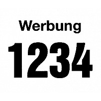 Startnummern mit Werbedruck  Satz zu 100 Stück