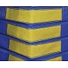 Bezug für Turnmatten blau mit Klett
